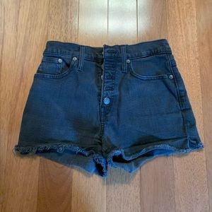 Madewell high waisted denim shorts